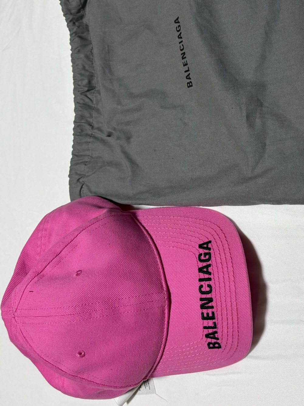 Authentic Balenciaga Pink Logo Baseball Cap - Picture 5 of 5